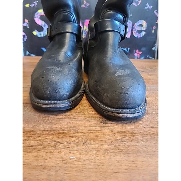 Vintage CHIPPEWA Steel-Toe Engineer Boots with Vibram Soles, Size 8D - Picture 5 of 16
